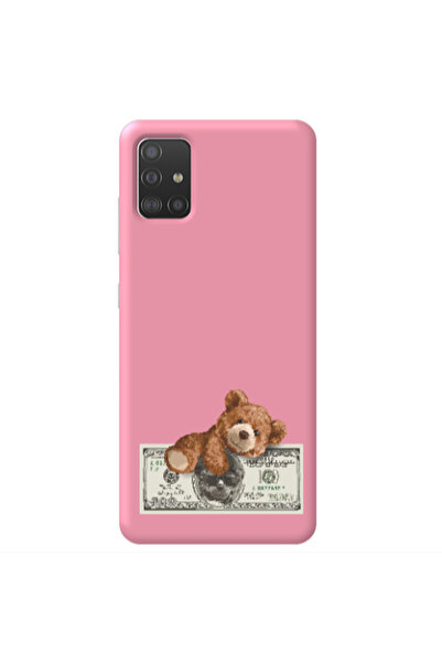 Other Samsung A51 Money Style Pink Colored Silicone TPU Θήκη