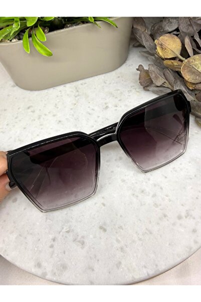 TD TRENDDURAGI Siry Square Black Transparent Gradient Transition Women's Sung...