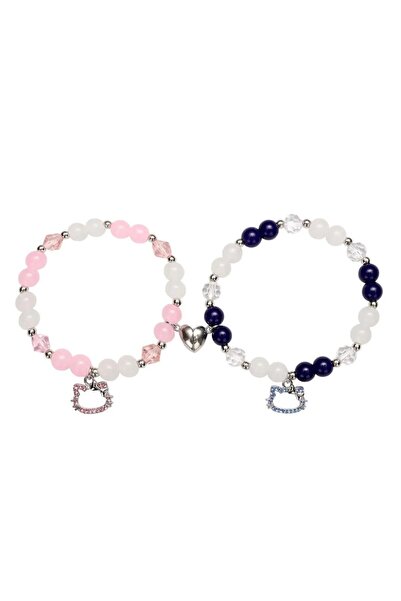 Choice ASL70123D 2 PCS Spider Cat Charm Beaded Bracelet For Best Friend Multi...