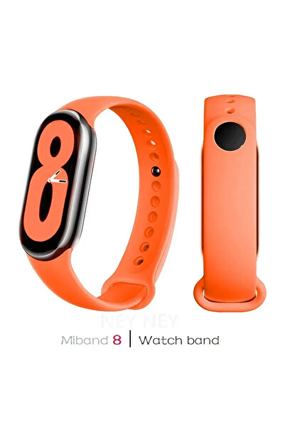 Choice50 For Mi Band 8 2 Vibrant Orange Soft Silicone Strap for Mi Band 10 Sp...