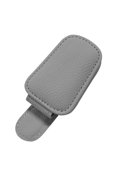 Choice1 gray SEAMETAL Leatherette Car Glasses Clip Multifunction Sun Visor Ey...
