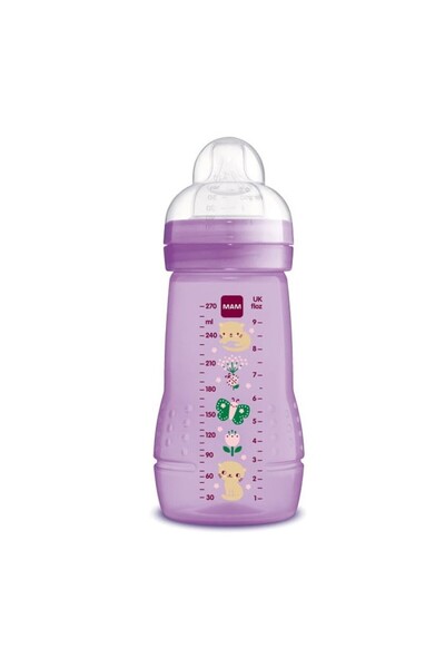 MAM Μπιμπερό Easy Active με θηλή σιλικόνης 270ml 2+ Μηνών Κορίτσι 360SG