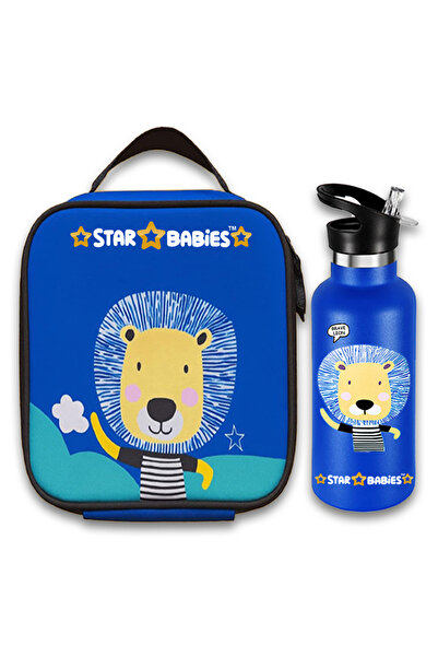 STAR BABiES Brave Lion Themed Bento Lunch Bag , Toddler-Friendly, 3 Years+, E...