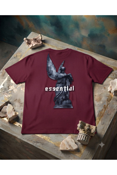 KOZİA OUTDOORS Women'S/Men's Unisex Essential Sculpture Printed Crew Neck Ove...