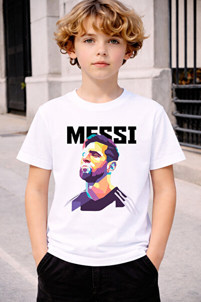 MAGORS Style-X LIONEL MESSI PRINTED CYCLING NECK KIDS AND YOUTH TSHIRT