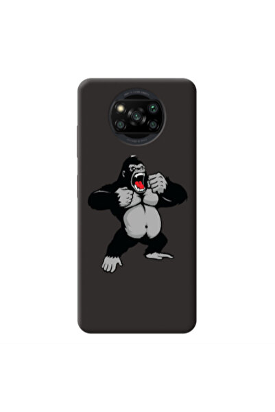 Other Xiaomi Poco X3 /X3 Pro Angry Gorilla2 Black Colored Silicone TPU Θήκη