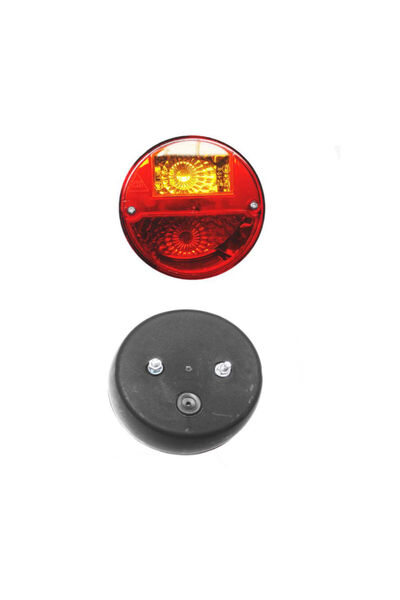 RapidAuto Lampa auto pentru remorca rotunda partea Dreapta/Stanga 12/24V , di...