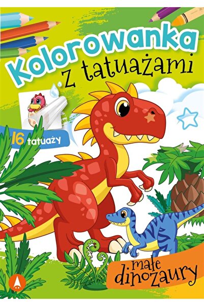 OEM Cartea: Carte de colorat cu tatuaje. Dinozauri mici, Skrzat, Hartie