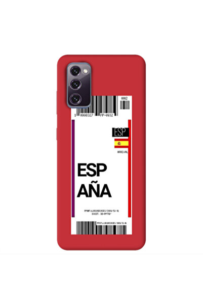 Other Samsung S20 FE Espana Arrival Red Colored Silicone TPU Θήκη