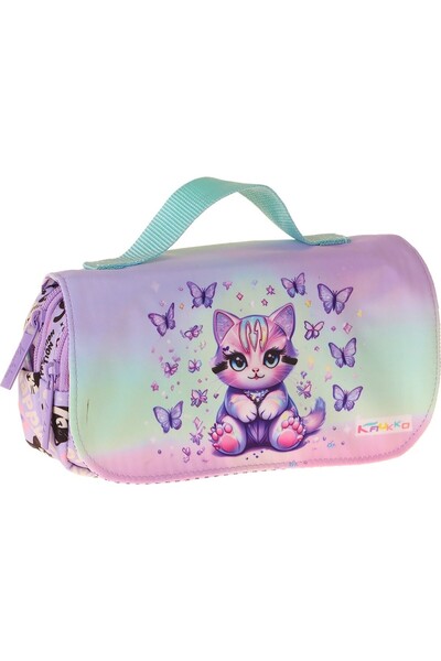 Generic Brand Kaukko Kids Stylish Pencil Bag with Carrying Strap for Girls, P...