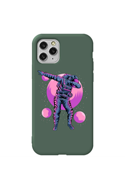 Other Apple iPhone 11 Pro Max Dance Dark Green Colored Silicone TPU Θήκη