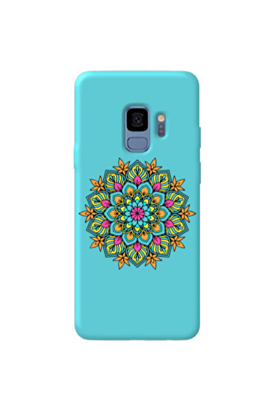Other Samsung S9 Plus Mandala D6 Turquoise Colored Silicone TPU Θήκη