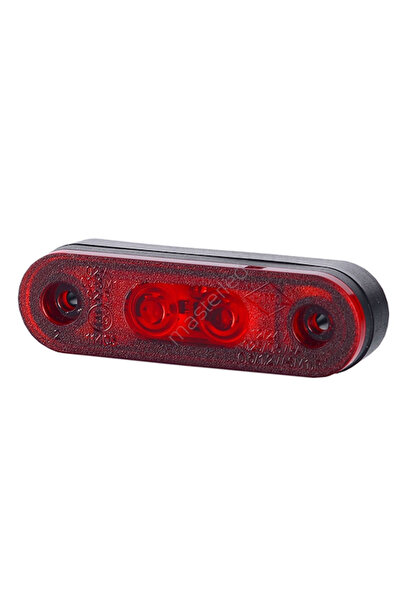 RapidAuto Lampa gabarit auto 12/24V ovala Rosie cu led, 80x23mm , 1 buc.