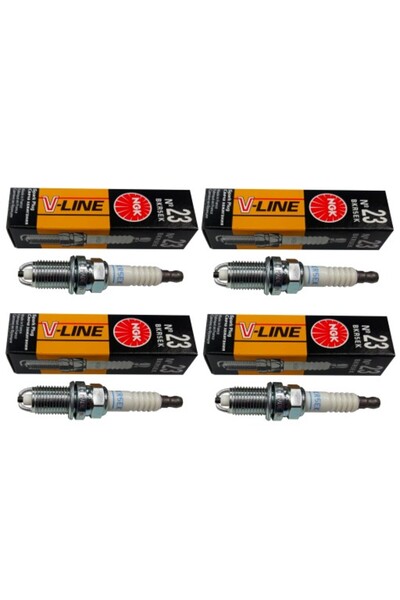 NGK Set 4 bujii V-LINE23 DACIA Logan Sandero CHEVROLET CITROEN DAEWOO FIAT FO...