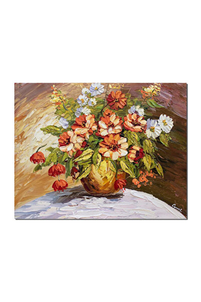 artnova Ръчно рисувана картина с цветя, Регала, 50x40см, маслена на платно, с...