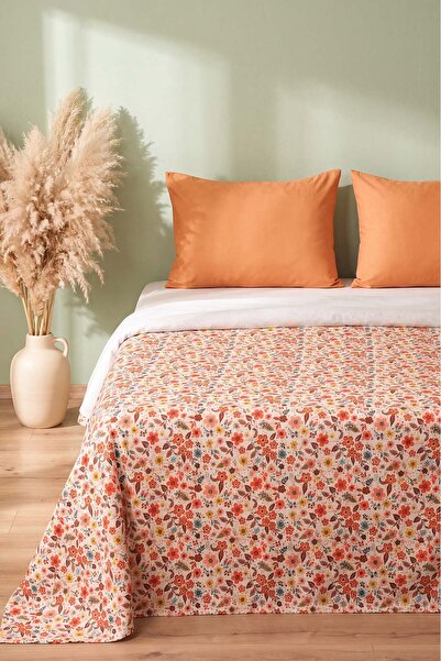 Rivaİstanbul Small Floral Patterned Double Printed Pique & Bedspread 200X230 cm