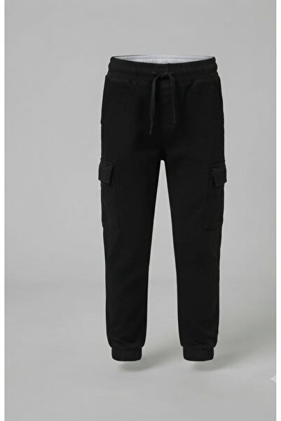 Butik Çocuk Unisex Kargo Cep Lastikli Pantolon