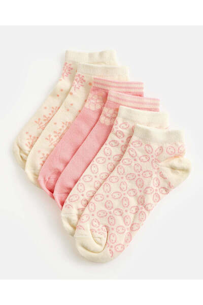 REDTAG Senior Girls Assorted Ankle Socks Set (Pack Of 3)