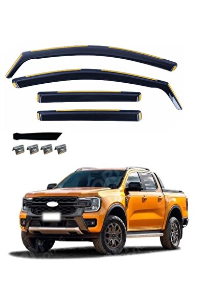 Flexzon Ανεμοθραύστες για FORD RANGER 2023 - 2026 4 τεμάχια. FZVETRBR0122