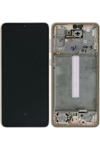 Samsung Οθόνη με Μηχανισμό Αφής για Galaxy A33 (Πορτοκαλί) Κωδικός: GH82-28143D