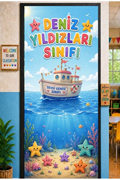 PROMISEBACKDROP2 190X75Cm Elastic Door Decoration, Fabric Door Dressing, Sea ...