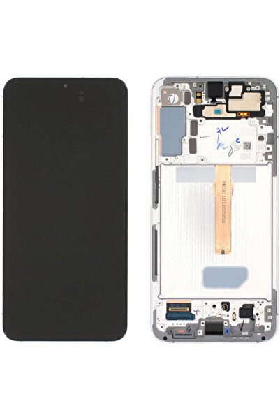 Samsung Οθόνη με μηχανισμό αφής και πλαίσιο για Galaxy S22 Plus 5G S906 (Λευκ...