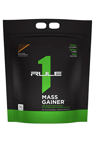 Rule 1 Mass Gainer 11.43 LB Chocolate Peanut Butter | High-Calorie Protein Po...