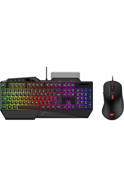 Havit KB852CM Σετ πληκτρολογίου gaming με φωτισμό RGB και ποντίκι (Αγγλικό US)