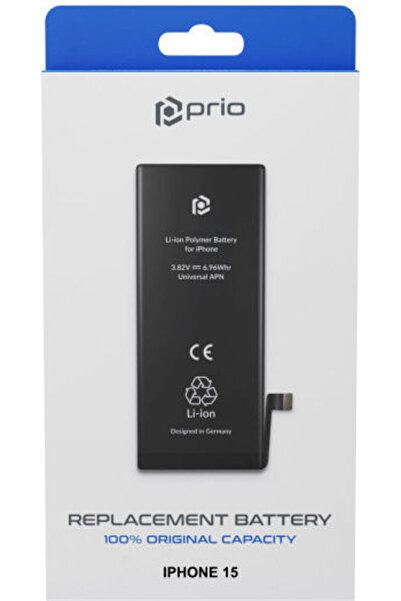 Prio Συμβατή Ανταλλακτική Μπαταρία 3349mAh για iPhone 15