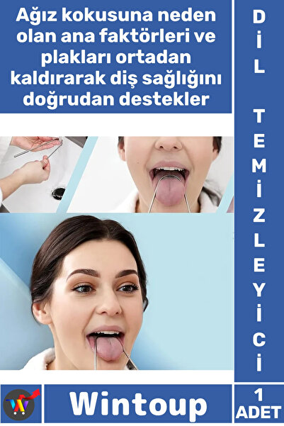Wintoup #DilTemizleme Paslanmaz Hijyenik Koku Giderici Bakteri Önleyici Sıyır...