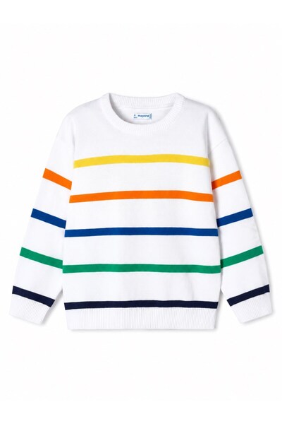 MAYORAL Boy's Multi-Colored Striped Knit Sweater 2-10 Years Black