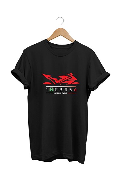 ZOKAWEAR Red Racing Motor - Red Racing Motorcycle Printed T-shirt