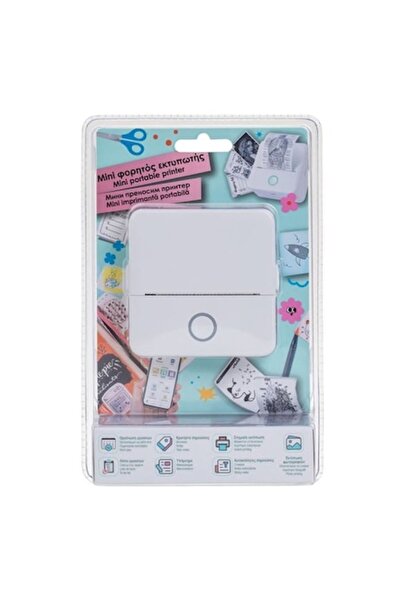 OEM Λευκός Θερμικός Μίνι Εκτυπωτής USB, 8,5 x 4 x 8,5 εκ., Φορητός, Συμβατός ...