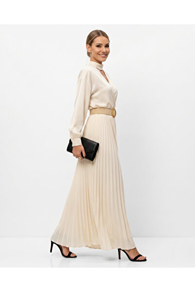Marvella By Rasha Linen Maxi Skirt