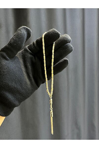 AtlantisGold 925 Ayar Gümüş Kapsül Kesim Tesbih – İşlemeli İmame ve Zincir Pü...