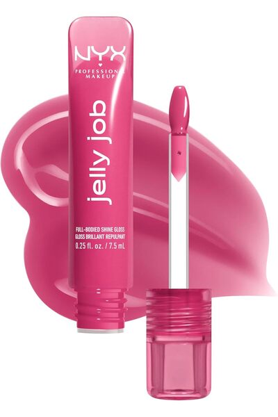 NYX Professional Makeup Jelly Job, Full-Bodied Shine Gloss, Lip-Smoothing Shi...