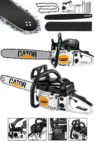 CATOR 52 CC Benzinli Ağaç Odun Dal Kesme Testeresi 45 cm Hızar Motoru