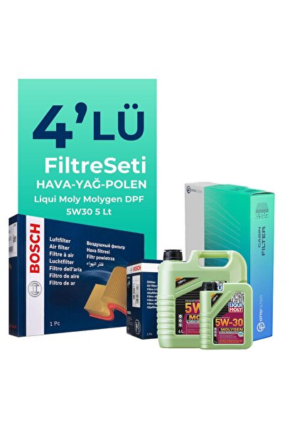 Bosch Chevrolet Cruze 1.6 Benzin Filtre Bakım Seti Liqui Moly Motor Yağlı (20...