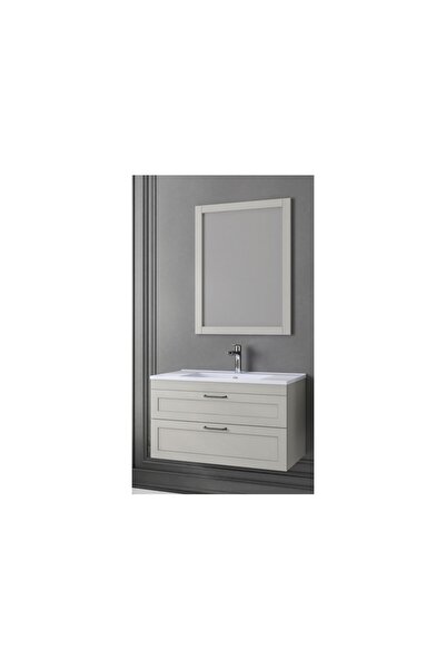 DENKO Beyoğlu 85 cm Beyoğlu Gri Banyo Dolabı