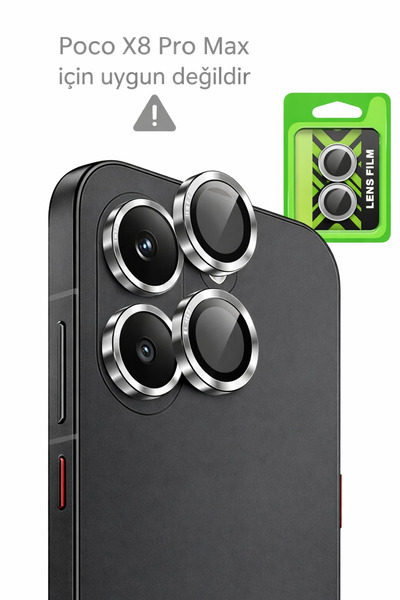 NANOSPACE واقي عدسة الكاميرا المتوافق مع هاتف Xiaomi Poco X8 Pro، زجاج مقسى ل...