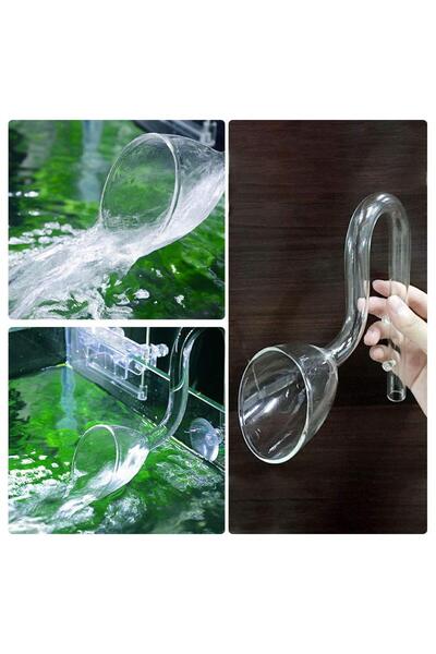 Classica Lily pipe acvariu din sticla la furtun 12/16mm