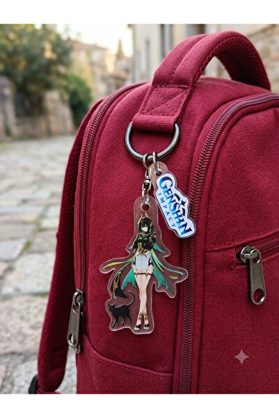 OWLBAG COMPANY سلسلة مفاتيح من الأكريليك بتصميم شخصية نيفير من سلسلة جينشين إ...