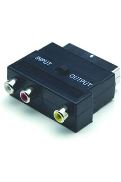 OEM Αξεσουάρ Βίντεο Προσαρμογέας Scart/2xRCA Ήχου+1xRCA Εικόνας