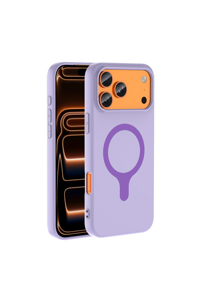 zore iPhone 17 Pro Max Kılıf Pastel Renkli MagSafe Kamera Yükseltili Silikon ERN