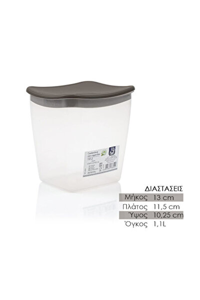 OEM Πλαστικό Δοχείο Φαγητού Μαύρο 1100ml
