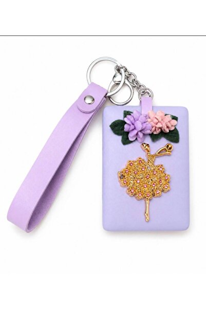 Mervişim Aksesuar Ballerina Detailed Stone-Embellished Stylish Leather Covere...