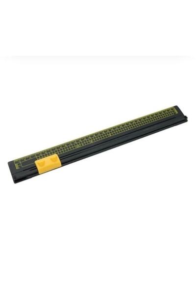 YUPY Cutter de birou cu riglă, 32 cm, Negru