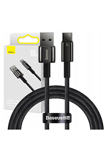 Baseus Cablu USB-C la USB 100W pentru încărcare rapidă laptopuri și telefoane 1M