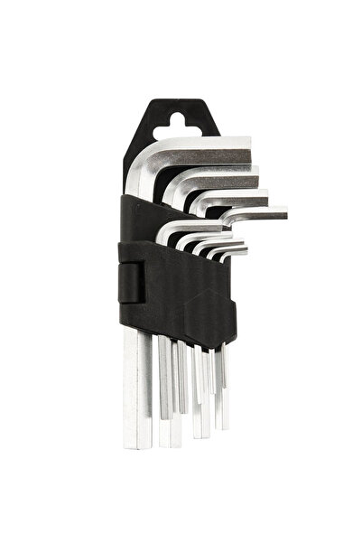 Lawazim Pro7 9-Piece Chrome Vanadium Hex Key Set, 1.5-10mm with Storage Holder