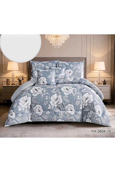 BIET ALMAFROSHAT 6-Piece Quilted Bedspread Set with a Quilted Bed Runner
